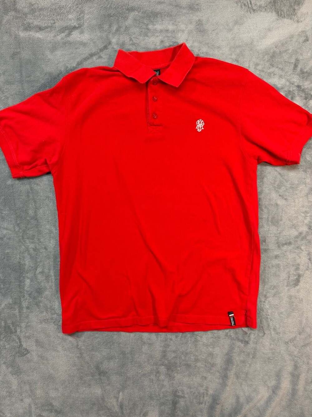 Vintage Southpole Red Script Logo Short Sleeve Polo Shirt XXL Y2K